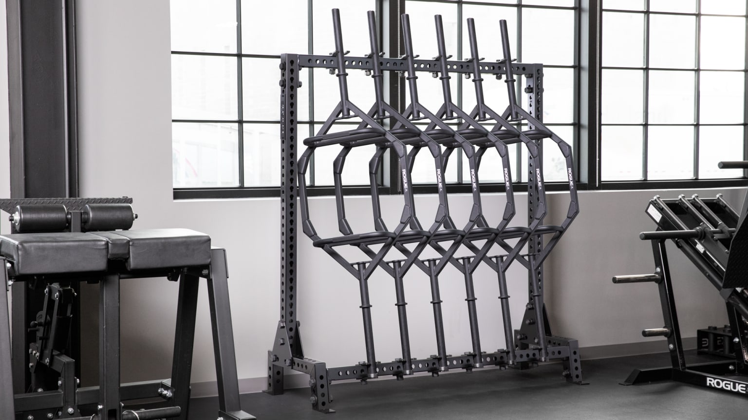 Barbell holder best sale for rack